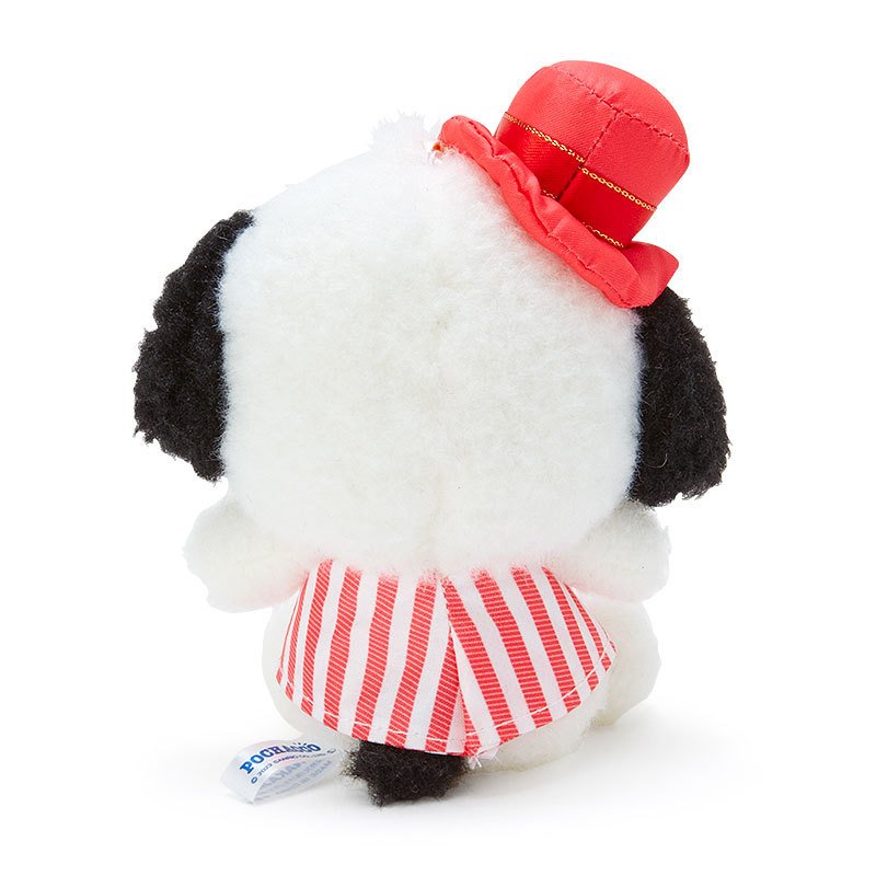 Pochacco Plush Mascot Holder Keychain Striped Vest Sanrio Japan