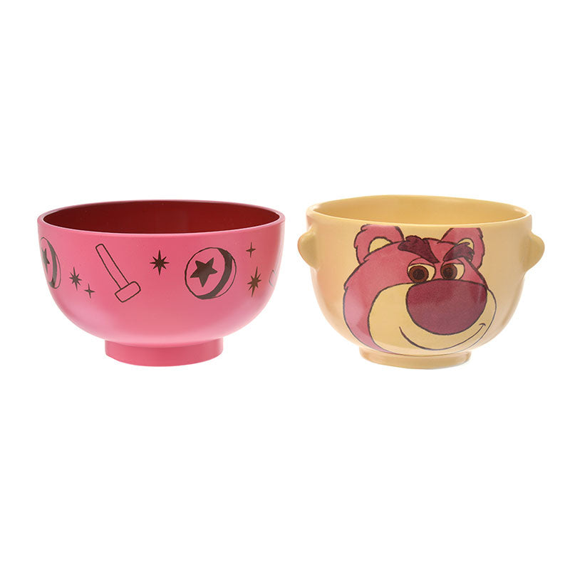 Toy Story LOTS O HUGGIN Bear Bowl Set Crayon touch Disney Store Japan