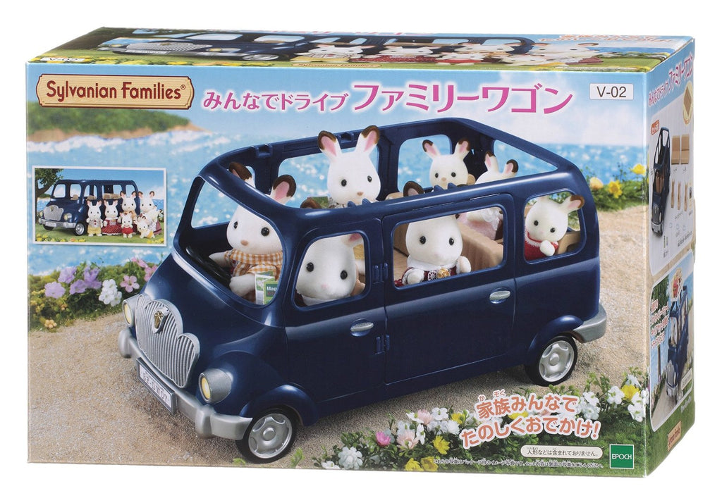Sylvanian Families Everyone Drive Family Wagon Car V-02 Blue Japan Epoch