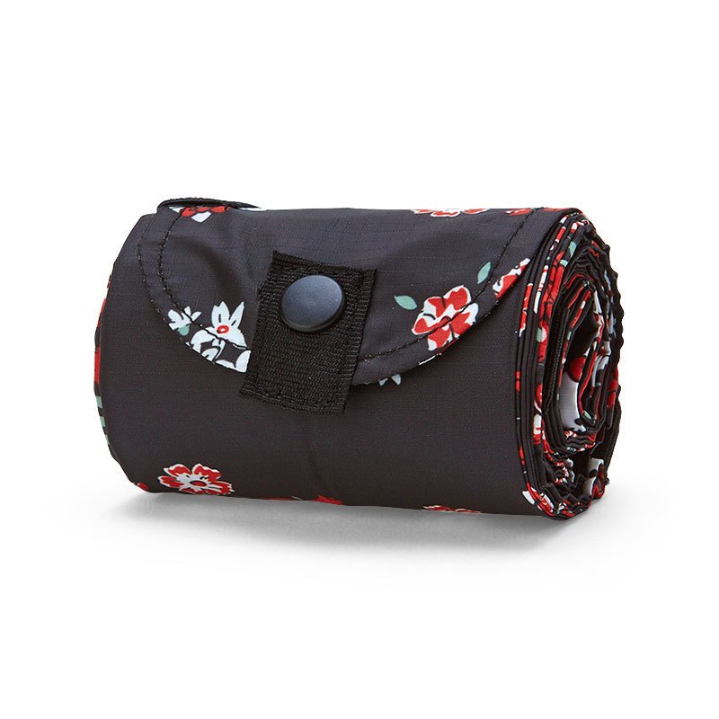 Hello Kitty Shupatto Pocketable Eco Shopping Tote Bag 15L Black Sanrio Japan