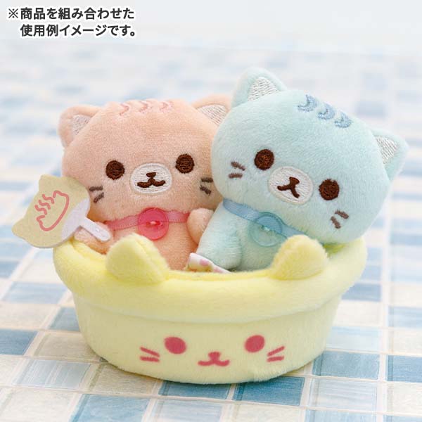 Sumikko Gurashi Bucket mini Tenori Plush Doll Cat Public Bath San-X Japan 2023