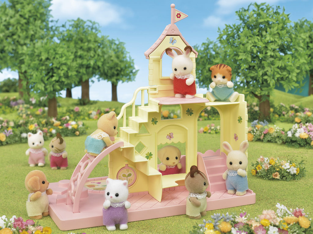 Kindergarten Cute Castle Playground S-64 Doll Set Sylvanian Families EPOCH Japan