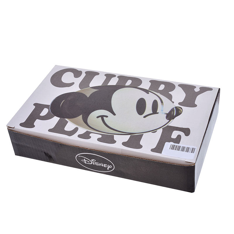 Mickey Porcelain Curry Rice Plate Disney Store Japan Box