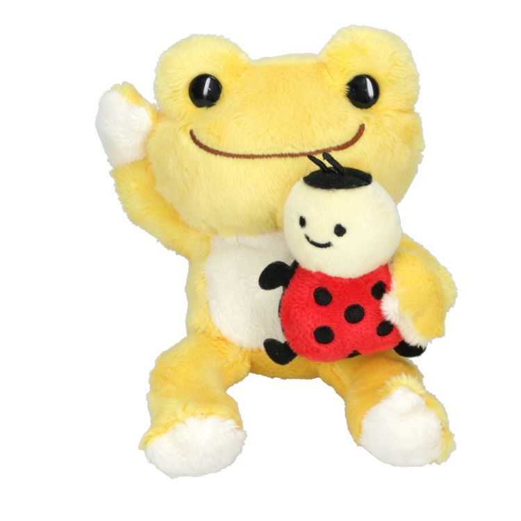 Pickles the Frog Bean Doll Plush with Hugo Japan