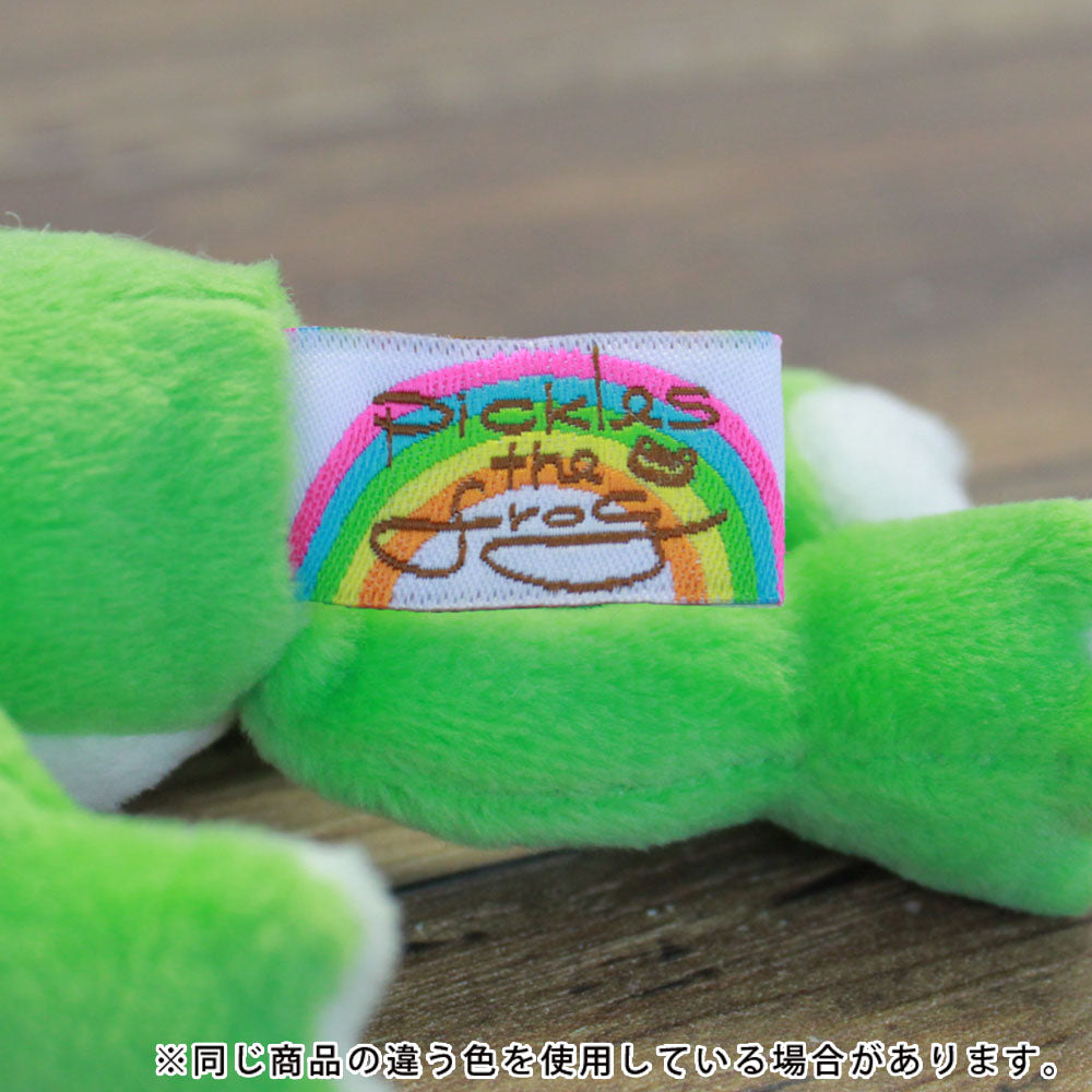 Pickles the Frog Plush Keychain Orange Rainbow Color Japan