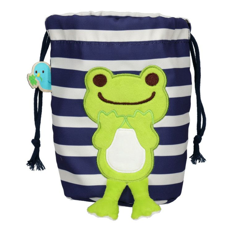 Pickles the Frog Drawstring Pouch Legs Hanging out Japan