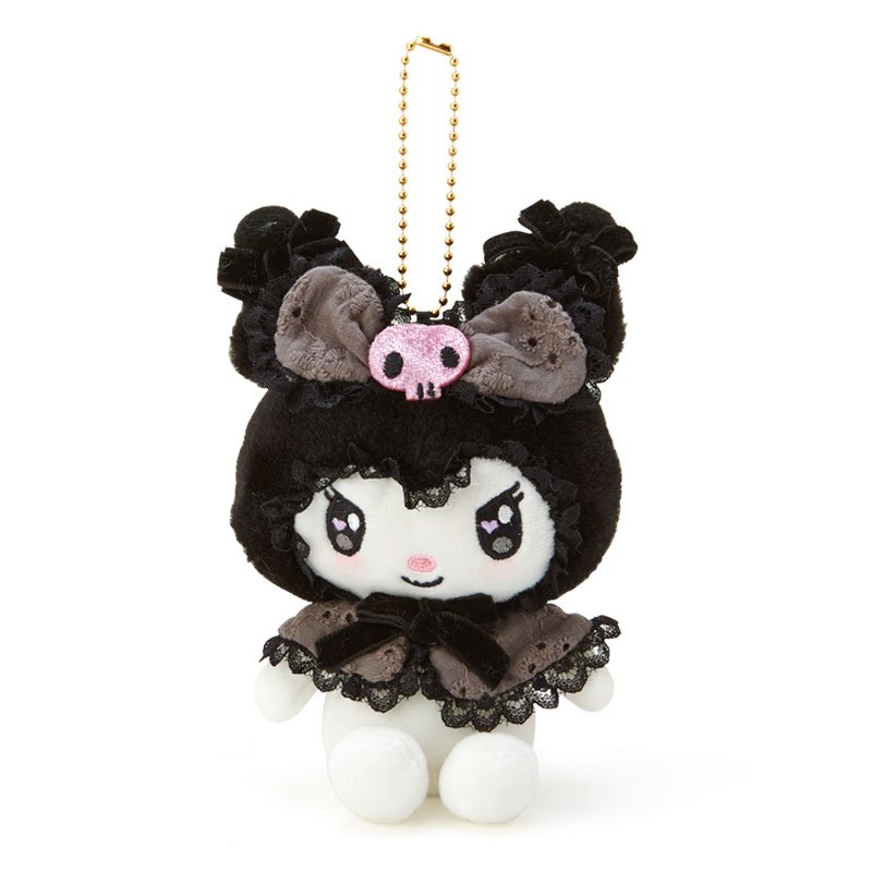 Kuromi Plush Mascot Holder Keychain Sweet Lolita Sanrio Japan