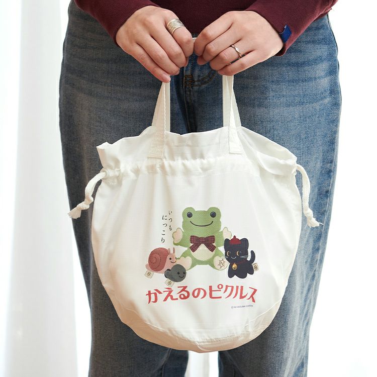 Pickles the Frog Drawstring Bag 6L NAKAJIMA Japan