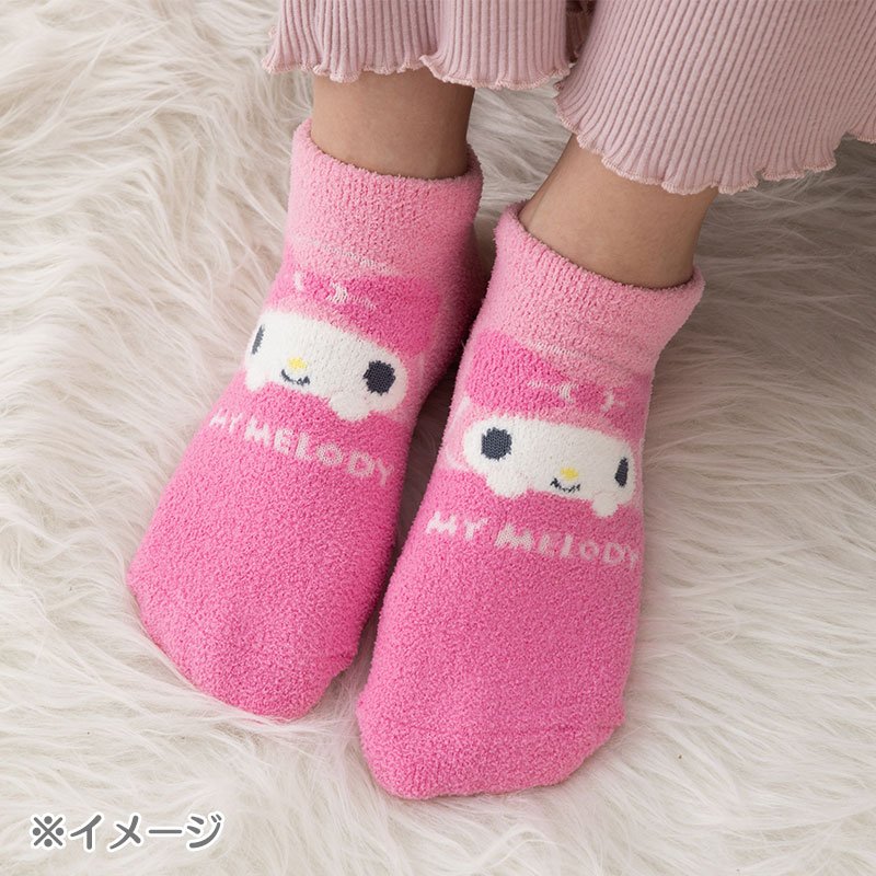 Kuromi Socks Mokomoko Fluffy 23-25cm Sanrio Japan