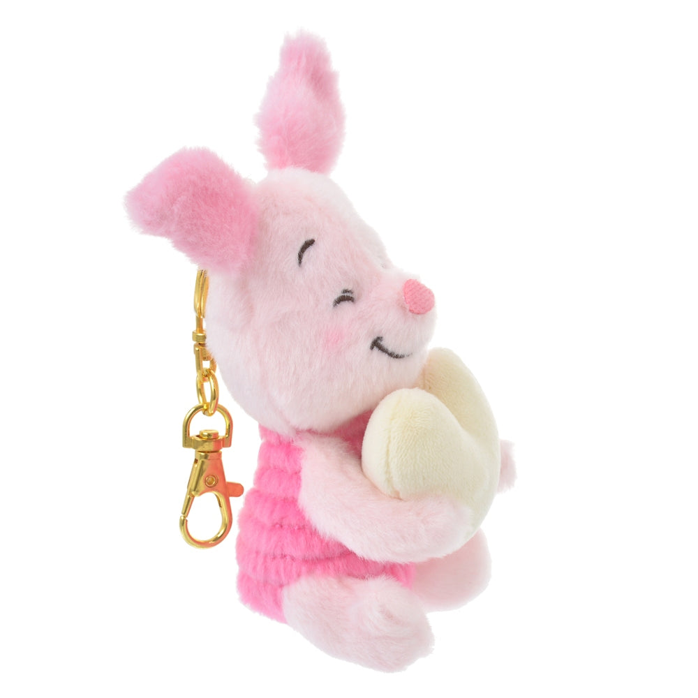 Piglet Plush Keychain Heart Nikoniko Haacho Disney Store Japan Winnie the Pooh