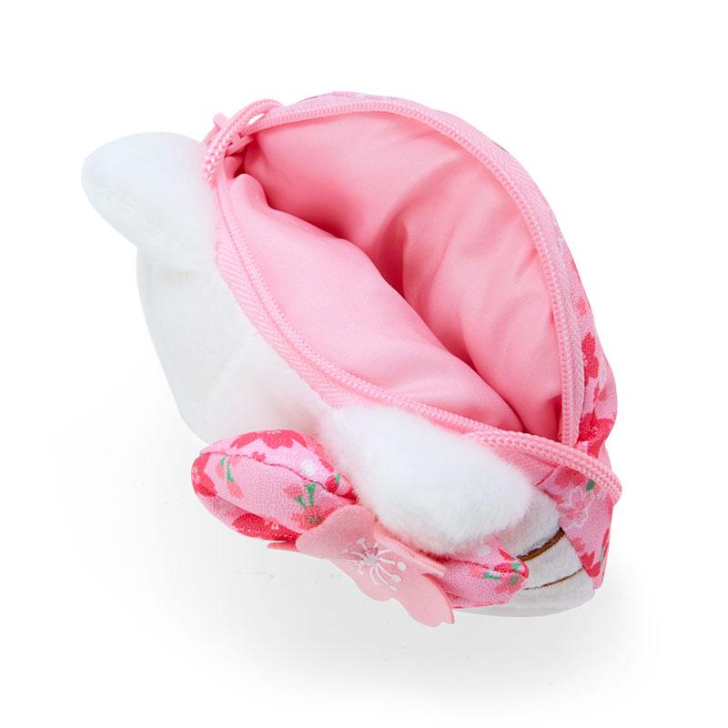 Hello Kitty Pochette Bag Face Shape Kimono Sakura Sanrio Japan 2024