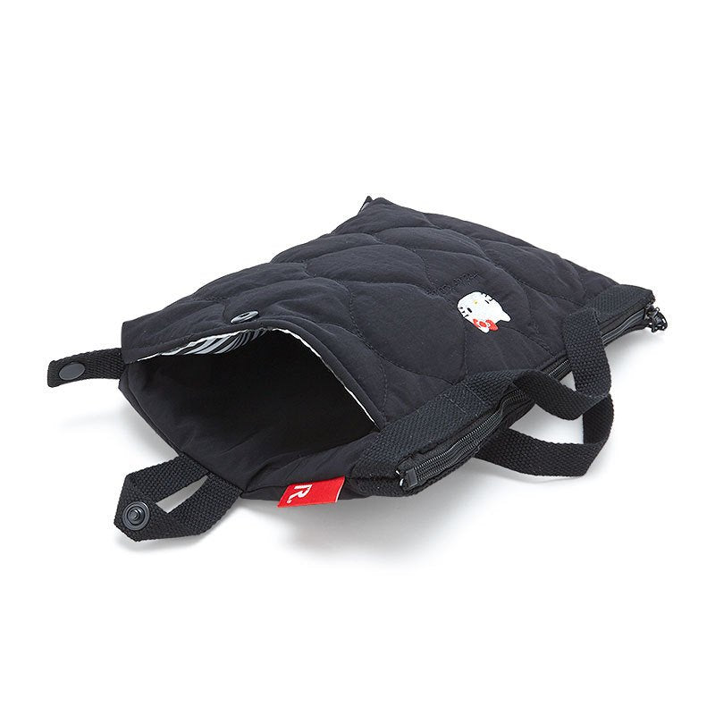 Hello Kitty ROOTOTE Gadget Pouch Bag Black Sanrio Japan