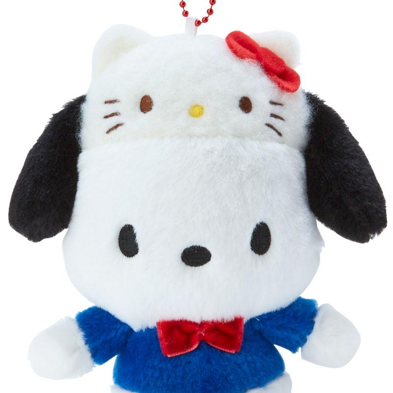 Pochacco Plush Mascot Holder Keychain Hello Kitty 50th Anniversary Sanrio Japan