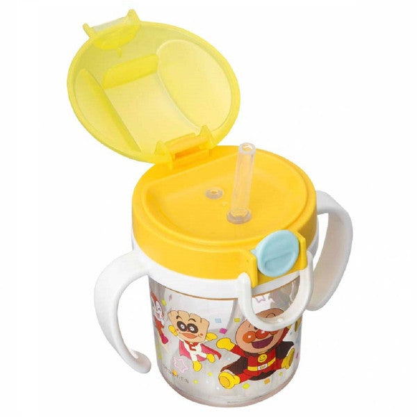 Anpanman Baby Clear Straw Mug Cup 200ml Japan Kids KK-307