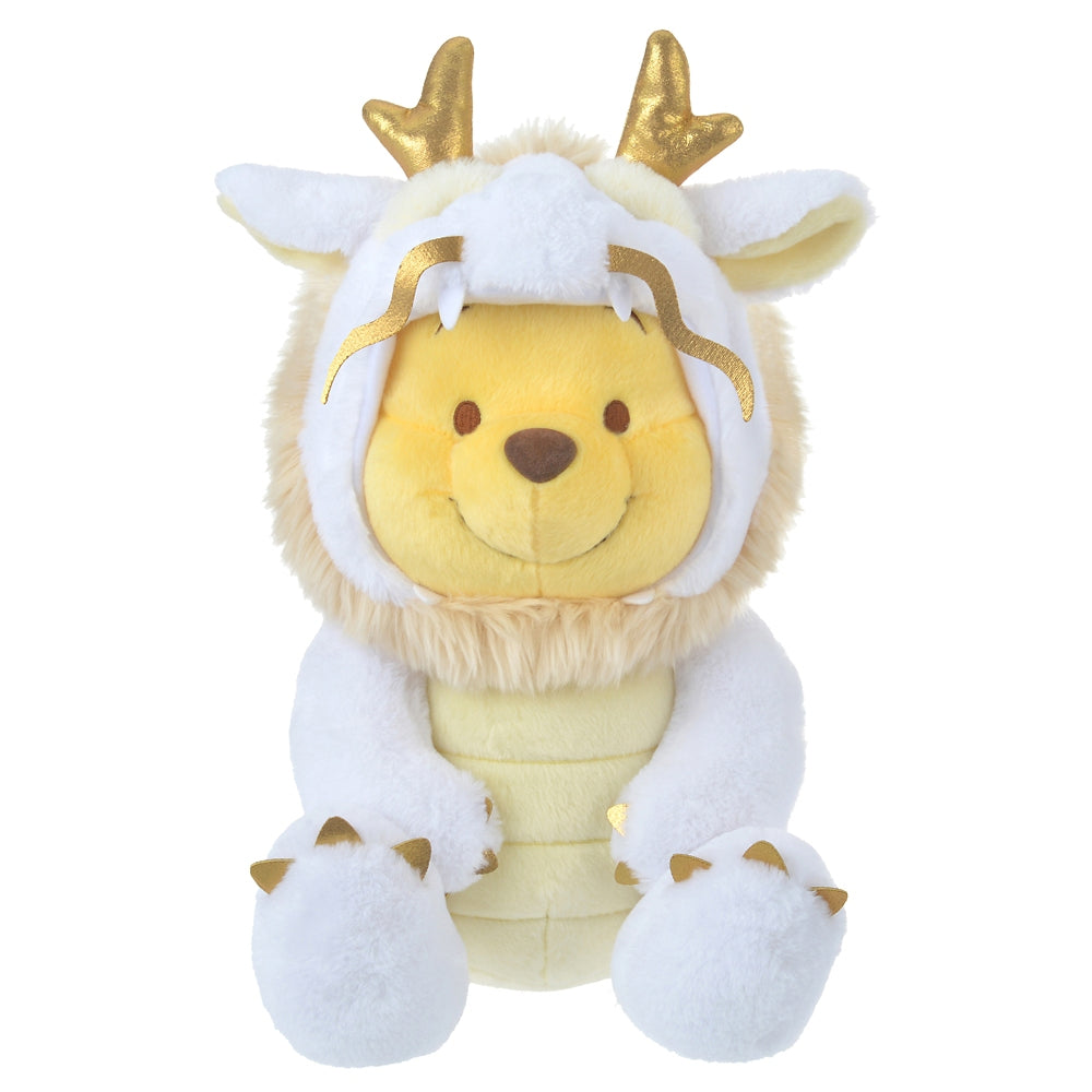 Winnie the Pooh Plush Doll M White ETO POOH 2024 Disney Store Japan New Year