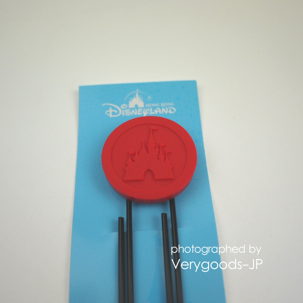 Relief Disney Castle Paper Clip 3pcs set - red yellow blue HK Disney