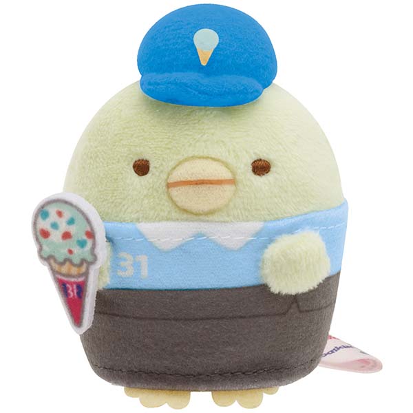 Sumikko Gurashi Penguin ? mini Tenori Plush Doll 31 Ice Cream San-X Japan