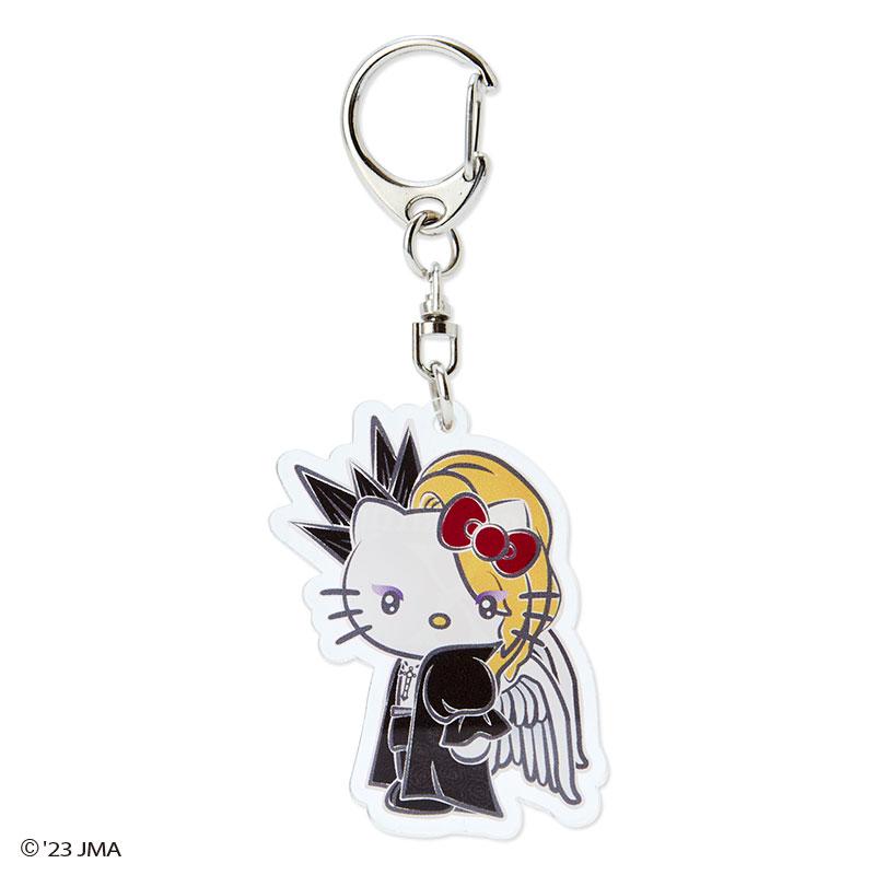 yoshikitty Acrylic Keychain Key Holder Angel Sanrio Japan YOSHIKI Hello Kitty