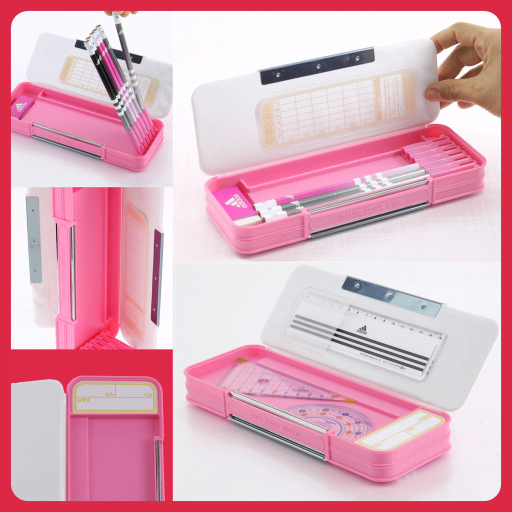 Adidas Pen Case Pink P1505BT2 Stationery Japan Mitsibishi Pencil