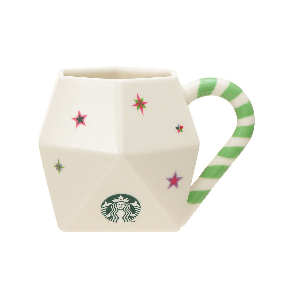 Starbucks Candy Cane Christmas Coffee/tea Mug, Black Mermaid, Pink