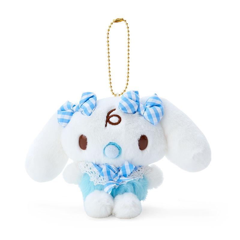 Cinnamoroll Milk Plush Mascot Holder Keychain Sky Blue Lolita Sanrio Japan