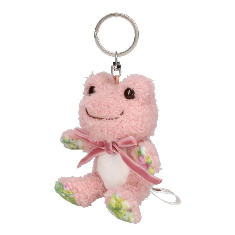 Pickles the Frog Plush Keychain Herb Garden Pink Japan