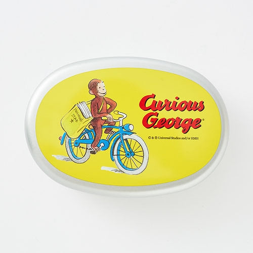 Curious George Aluminum Lunch Box Bento Bicycle Japan