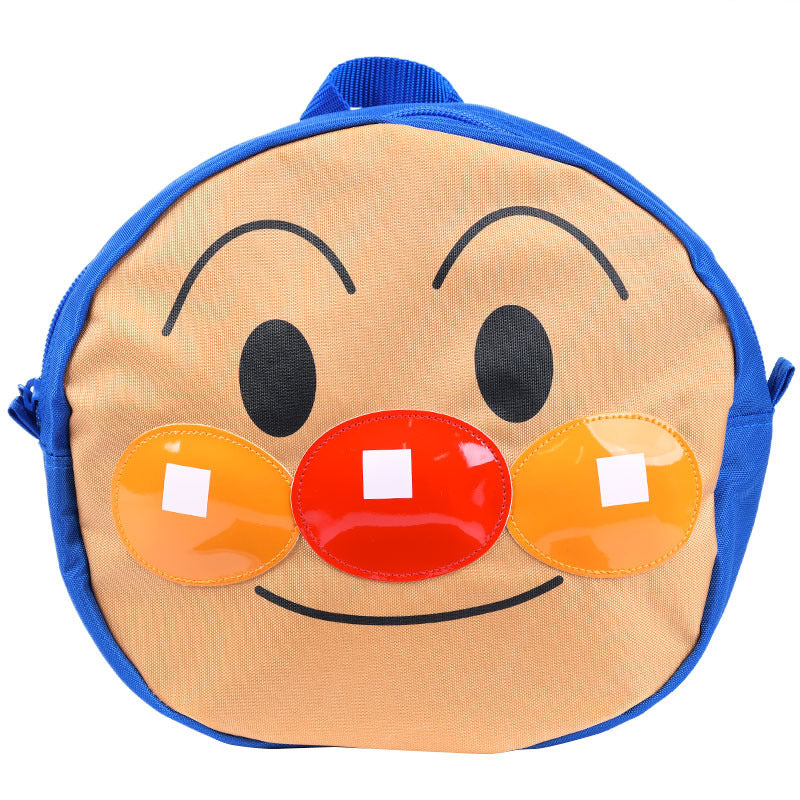 Anpanman Kids Backpack Big Face Blue Japan 4975967207150