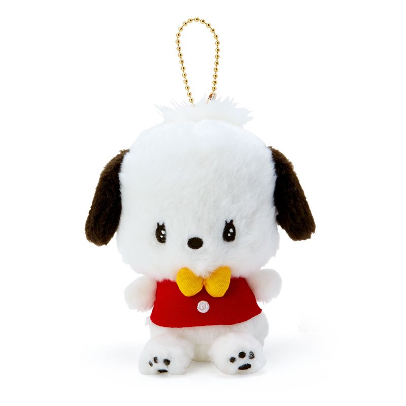 Pochacco Plush Mascot Holder Keychain Retro Room Sanrio Japan