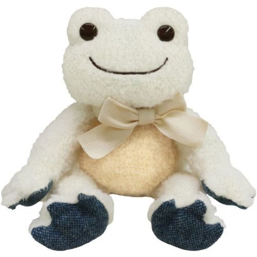Pickles the Frog Plush Doll RE:NEWOOL Off White Japan