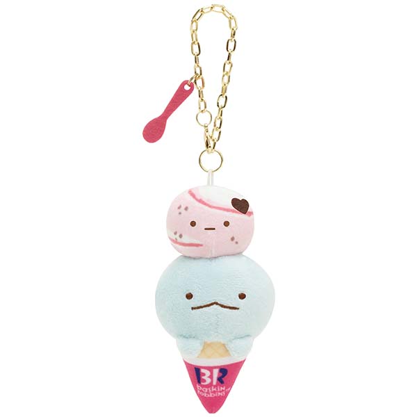 Sumikko Gurashi Tokage Plush Keychain Love Potion 31 Ice Cream San-X Japan