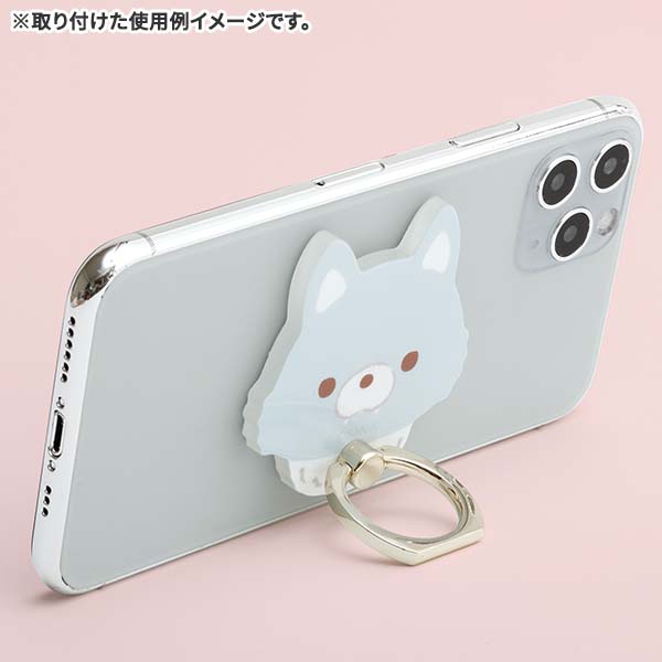 Blue Wolf Smartphone Ring Dandelion & Twin Hamsters San-X Japan