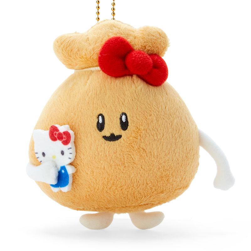 Hello Kitty Mochi Kinchaku Plush Mascot Holder Keychain Nagano Sanrio Japan 2023