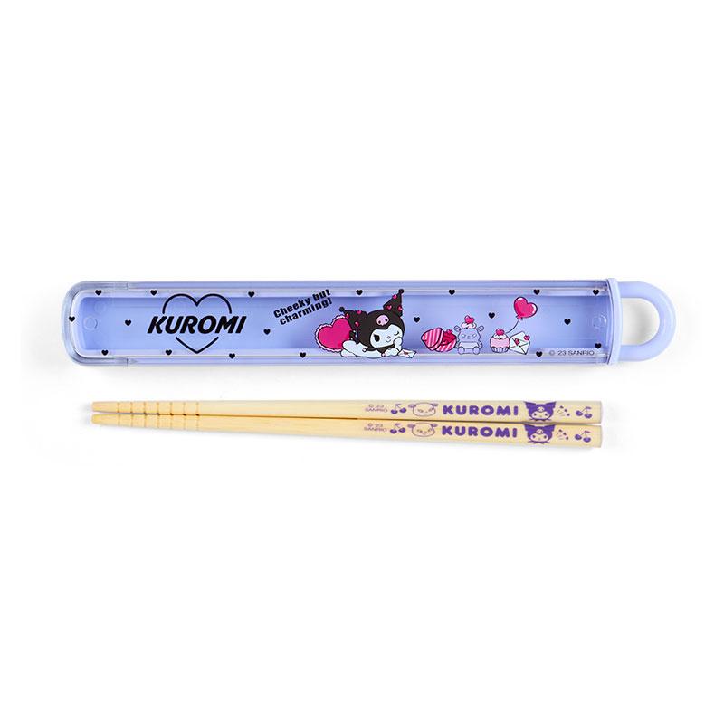 Kuromi Kids Chopsticks with Case Sanrio Japan 2023