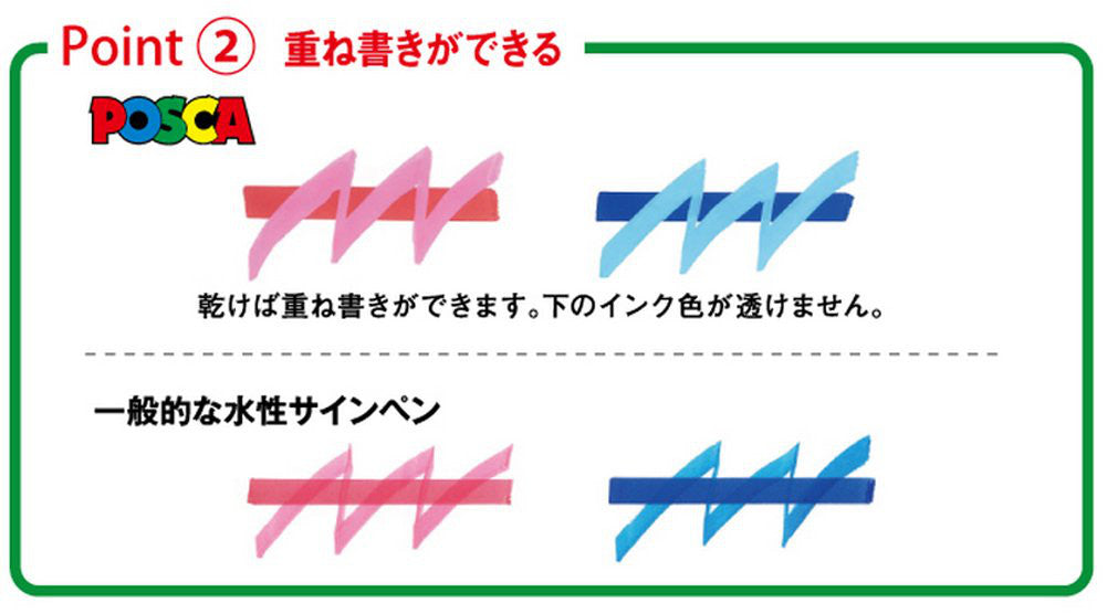 UNI MITSUBISHI POSCA Marker Pen Medium Point Natural 7 colors PC5M7C Japan