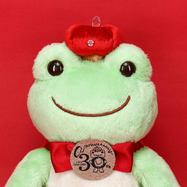 Pickles the Frog Bean Doll Plush King 30th Anniversary Japan