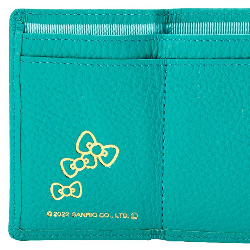 Hello Kitty Leather Trifold Wallet Fresh Green Sanrio Japan With Box