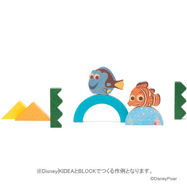 KIDEA Toy Wooden Blocks Sea Set Disney Store Japan