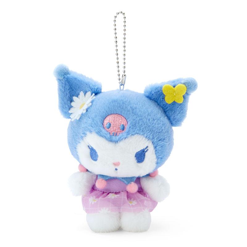Kuromi Plush Mascot Holder Keychain Daisy Sanrio Japan
