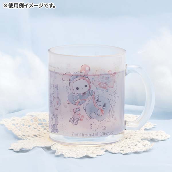 Sentimental Circus Glass Mug Cup Sorairohakuchumu San-X Japan 2024