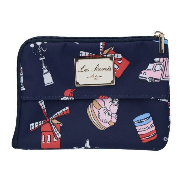 Tissue Pouch Bon Voyage Navy Laduree Japan
