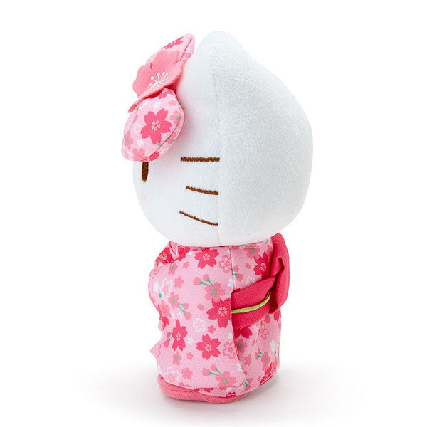 Hello Kitty Plush Doll S Sakura Kimono Sanrio Japan