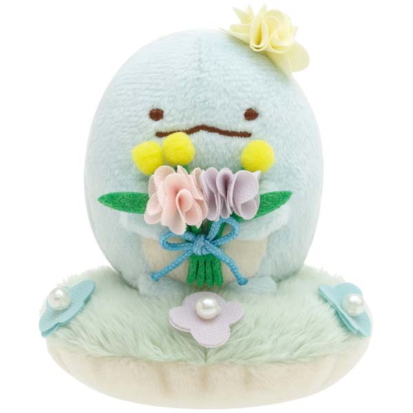 Sumikko Gurashi Tokage Lizard Flower Plush Doll Weeds & Fairy Garden San-X Japan