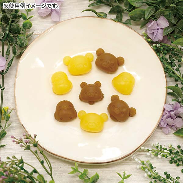 Rilakkuma Silicone Mold Tray Pink San-X Japan Ice Chocolate Jelly