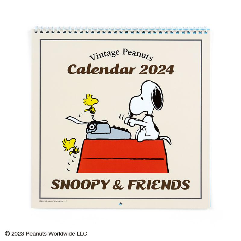 PEANUTS Snoopy Wall Calendar 2024 L Sanrio Japan