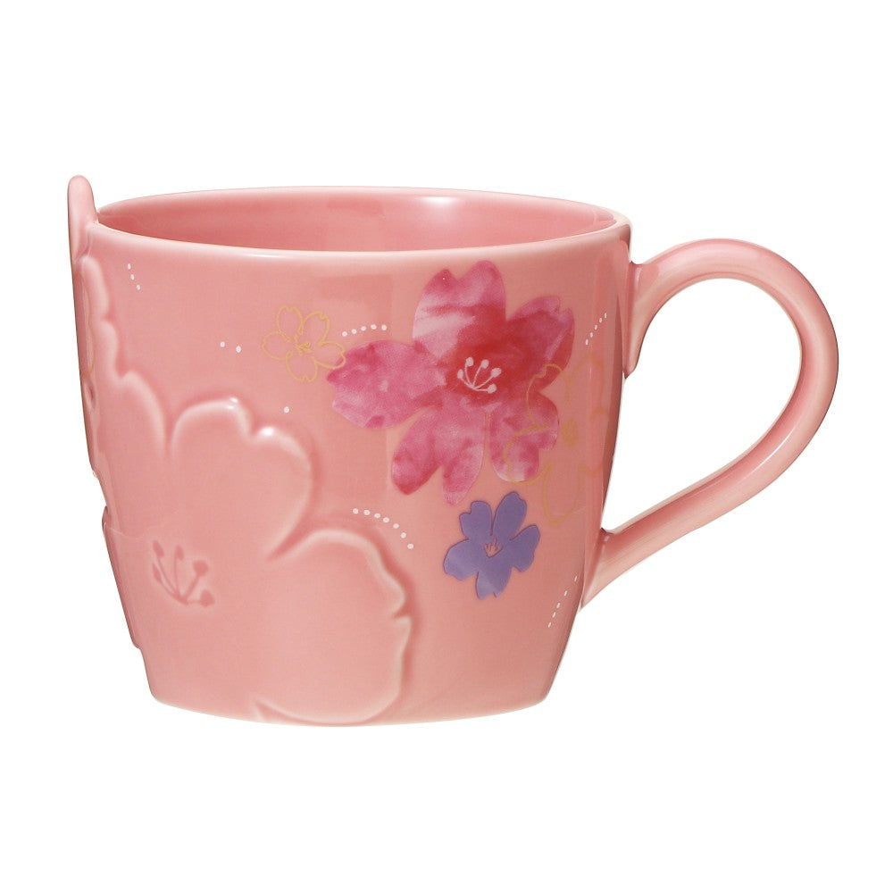 Starbucks Japan SAKURA 2024 Mug Cup Flower Emboss 355ml