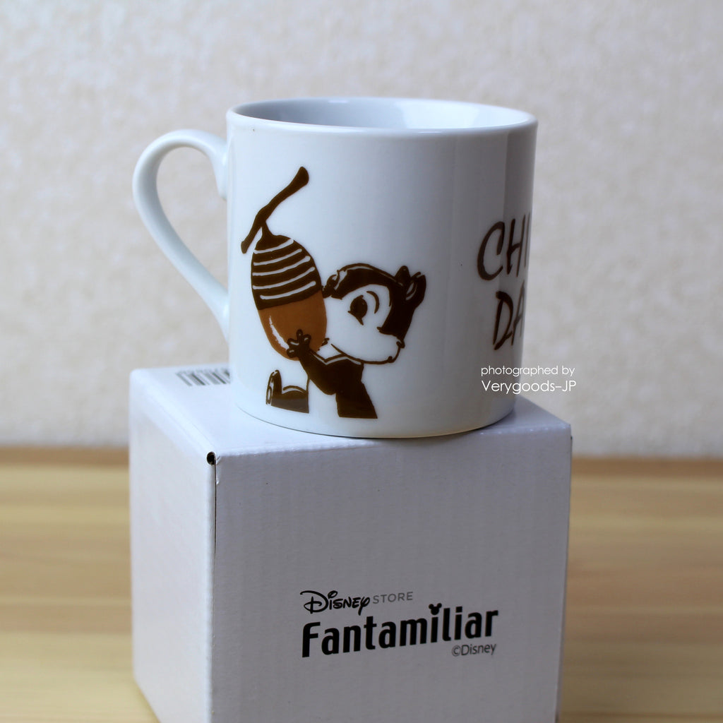 Chip & Dale Ceramic Mug Cup Disney Store Japan Premium gift