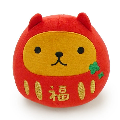 Kapibara san Plush Doll Daruma Red Kapibarasan Japan K2448