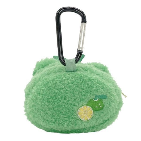 Pickles the Frog Carabiner Plush mini Pouch Kabosu Green Japan 2023