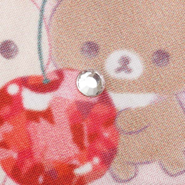 Chairoikoguma & Korilakkuma mini Towel Pink Jewel Cherry San-X Japan Rilakkuma